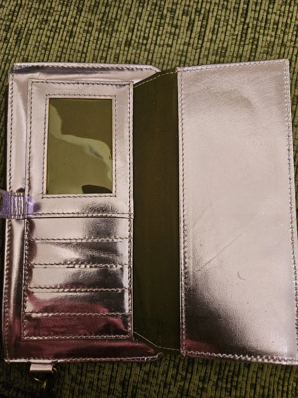 Purple Floral Embossed Leather Wallet | Purple Wristlet